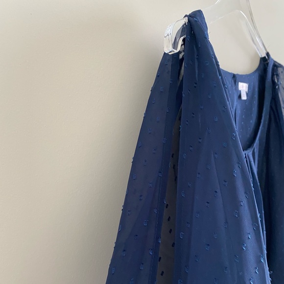 Xhilaration Sheer Open Sleeve Top - Picture 11 of 16